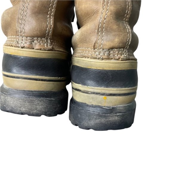 SOREL Men's Vintage Kaufman Caribou Tan Leather Waterproof Snow Boots *No Size* - Picture 13 of 16